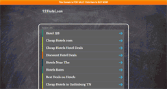 Desktop Screenshot of 123hotel.com